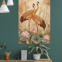 peinture chinoise traditionnelle de style "fleurs 