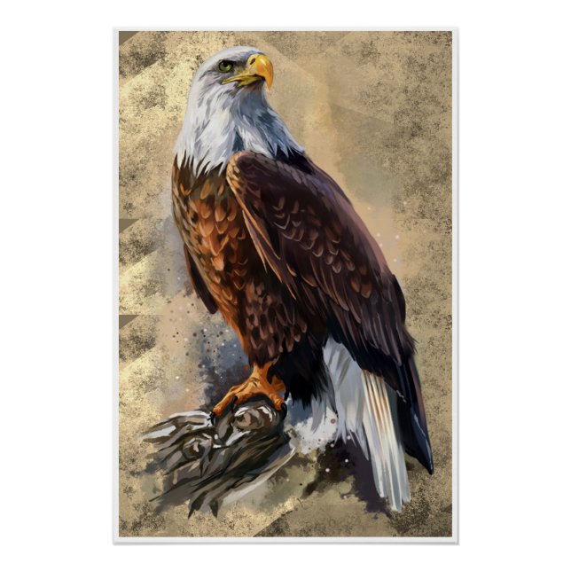 Poster Peinture d'aigle à balles (Devant)