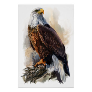 Poster Peinture d'aigle à balles