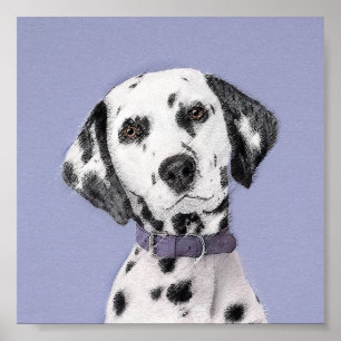 Poster Peinture Dalmatienne - Cute Original Chien Art