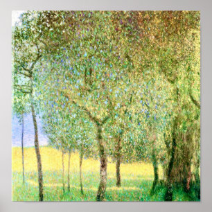 Poster Peinture d'arbres fruitiers vintage par Gustav Kli