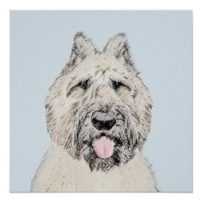 Poster Peinture de Bouvier des Flandres - Art original de (Devant)