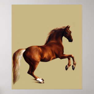 Poster peinture de cheval Whistlejacket par George Stubbs