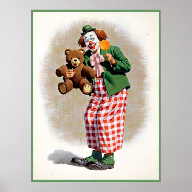 Poster Peinture de clown 4 (Devant)