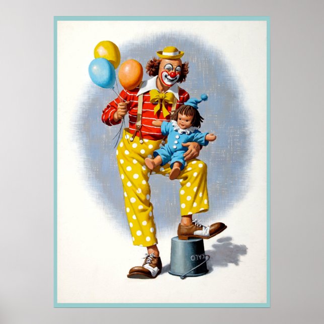 Poster Peinture de clown 6 (Devant)