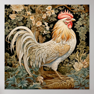 Poster Peinture de coq