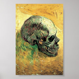 Poster Peinture de crâne, Van Gogh célèbre peinture