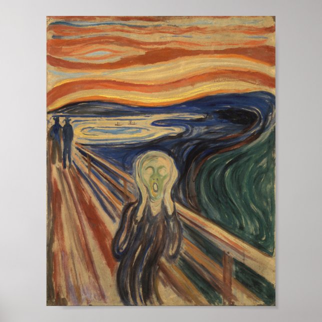 Poster Peinture de cri - Edvard Munch - 1910 (Devant)