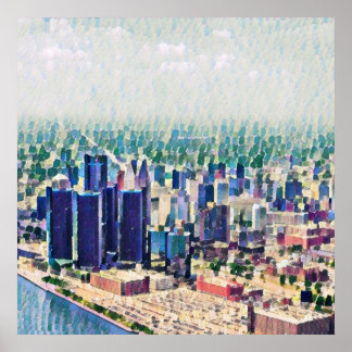Poster Peinture de Détroit