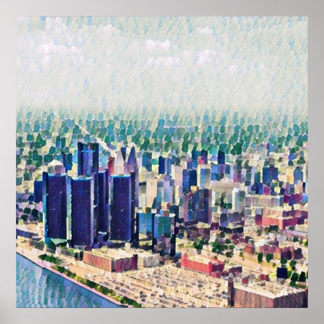 Poster Peinture de Détroit (Devant)