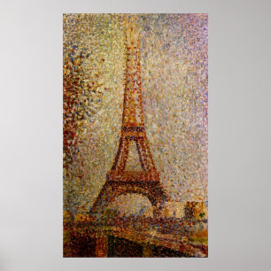 Poster Peinture de Georges Seurat : La Tour Eiffel (1889)