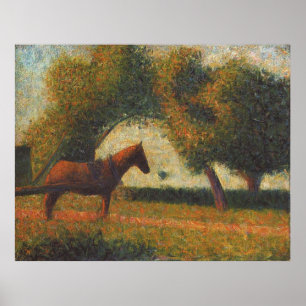 Poster Peinture de Georges Seurat : Le Panier Hitché (188