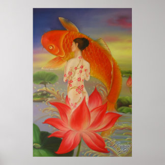 Poster Peinture de Koi par Premium Karl
