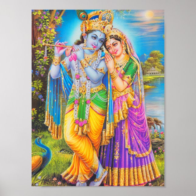 Poster Peinture de Krishna (Devant)
