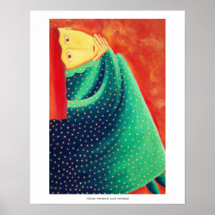 Poster Peinture de la femme Art contemporain Imprimer