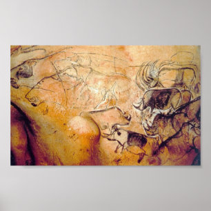 Poster Peinture de la grotte Chauvet