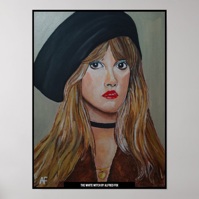 Poster Peinture de la sorcière blanche par Alfred Fox (Devant)