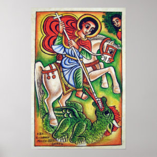 Poster Peinture de l'église éthiopienne - Kidus Gabriel P