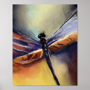 Poster Peinture de libellules