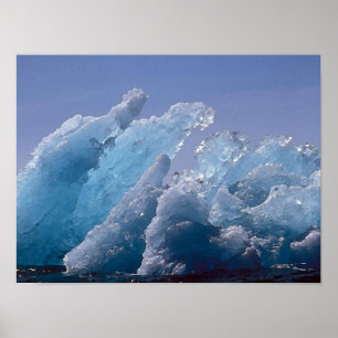 Poster Peinture de l'iceberg de l'Alaska