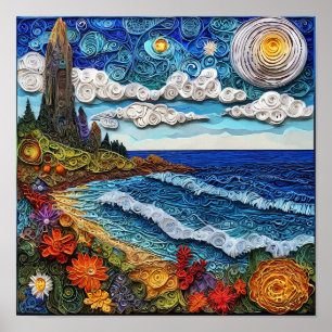 Poster Peinture de marine