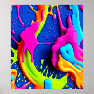 Poster Peinture de néon