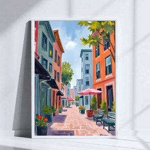 Poster Peinture de Newport Rhode Island