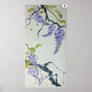 Poster Peinture de parfum violet distinctif