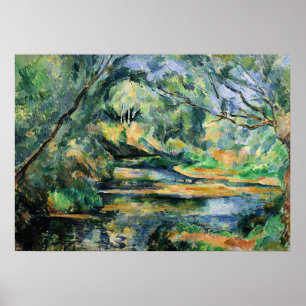 Poster Peinture de Paul Cezanne, Le Ruisseau,