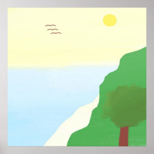 Poster peinture de paysage