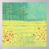 Peinture de paysage de prairie