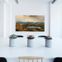Peinture de paysage "Rocky Heights"