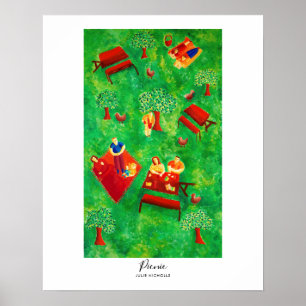 Poster Peinture de pique-nique