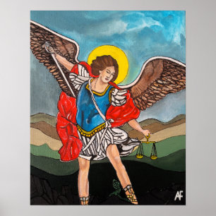 Poster Peinture de Saint Michel Archange par Alfred Fox