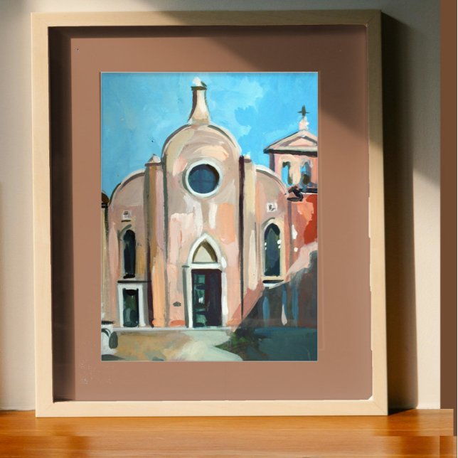 Poster Peinture de San Giovanni à Bragora, Venise, Italie (Créateur téléchargé)