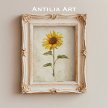 Peinture de tournesol rustique Pays Ferme Fleur