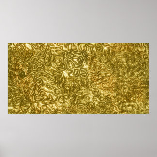 Poster Peinture d'or Design : Luxueux et artistique Métal