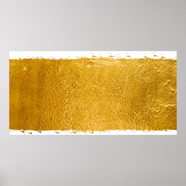 Poster Peinture d'or Design : Luxueux et artistique Métal (Devant)