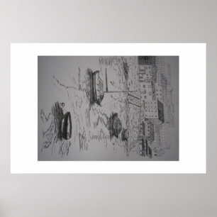 Poster Peinture du port de Brixham