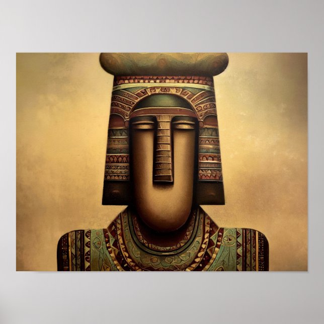 Poster Peinture égyptienne antique (Devant)