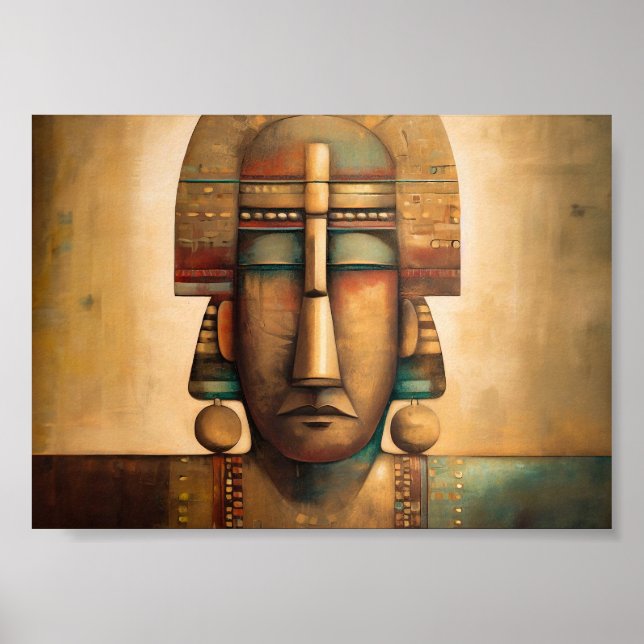 Poster Peinture égyptienne vintage (Devant)