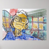 Peinture « Elle Repose Ses Yeux » / Artiste Larry 