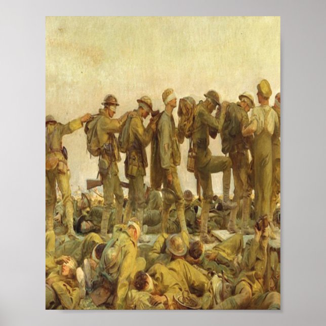 Poster Peinture gazée par John Singer Sargent (Devant)