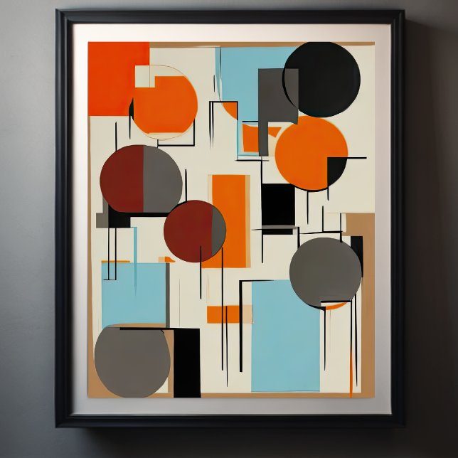 Poster Peinture géométrique Abstraite (Créateur téléchargé)