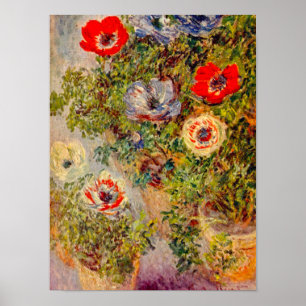 Poster Peinture impressionniste florale - Claude Monet