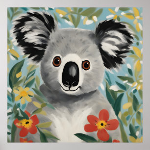 Poster Peinture Koala