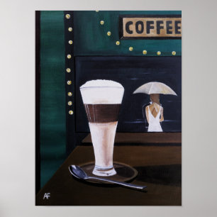Poster Peinture Latte Macchiato par Alfred Fox