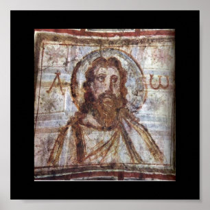 Poster Peinture murale de la catacombe de Commodilla.