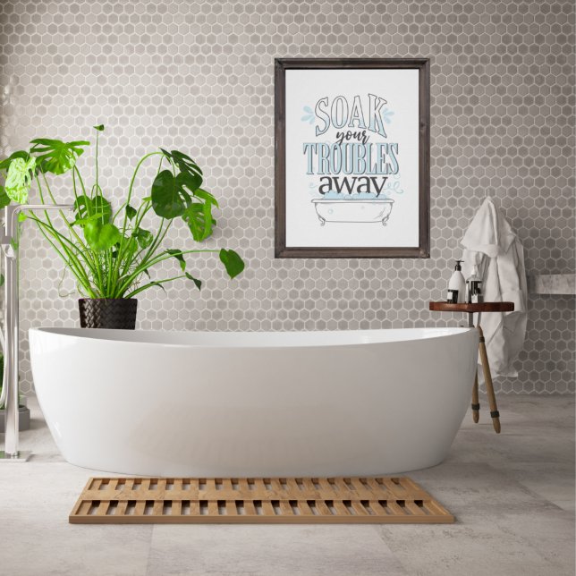 Poster Peinture murale de la salle de bain - Trempez vos  (Créateur téléchargé)