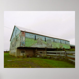 Poster Peinture murale Grange New York USA